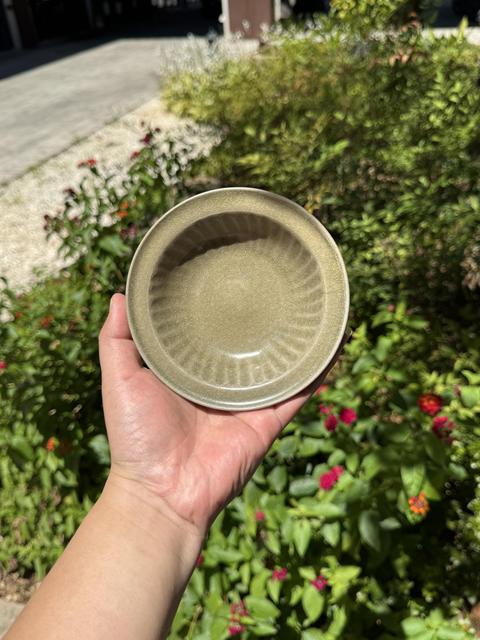 古玩陶瓷龍泉窯青釉洗真品鑒賞圖