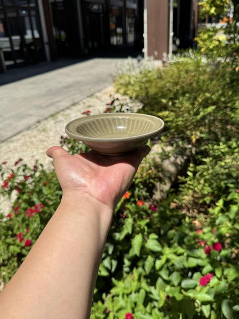 古玩陶瓷龍泉窯青釉洗真品鑒賞圖