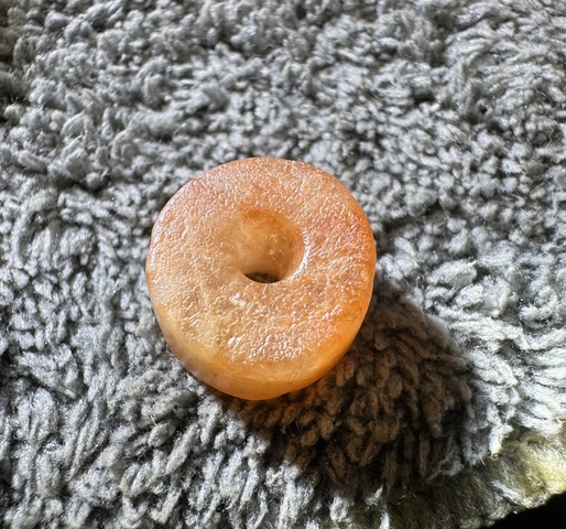 古玩玉器西亞磨盤珠真品鑒賞圖