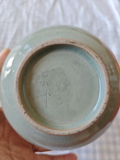 古玩陶瓷高麗青瓷玉壺春瓶真品鑒賞圖