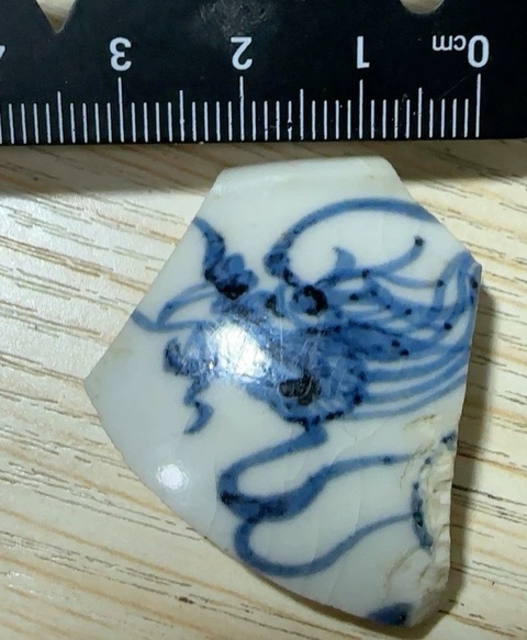古玩陶瓷青花瓷片真品鑒賞圖