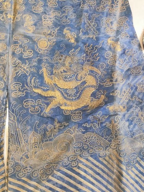 古玩雜項蟒袍真品鑒賞圖