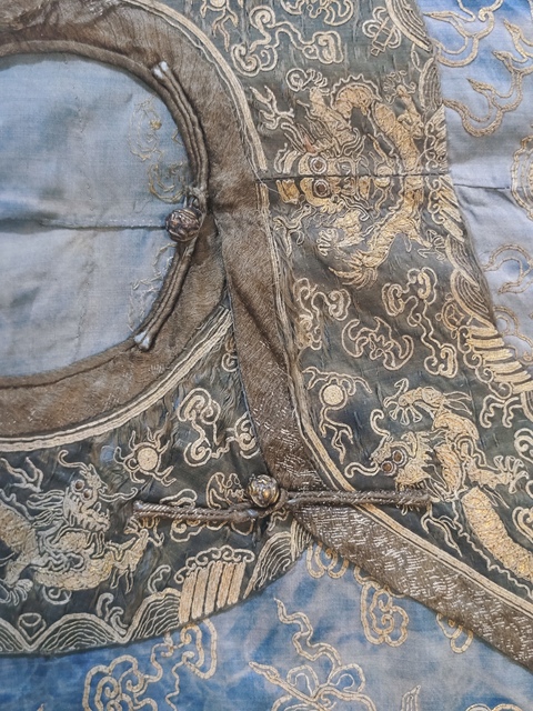 古玩雜項蟒袍真品鑒賞圖