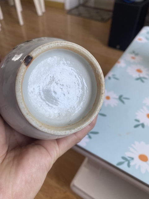 古玩陶瓷粉彩博古花卉紋雙耳瓶真品鑒賞圖