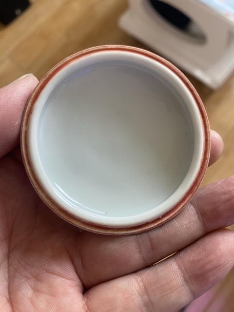 古玩陶瓷青花人物印盒真品鑒賞圖