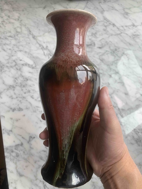 古玩陶瓷三陽開泰觀音瓶真品鑒賞圖