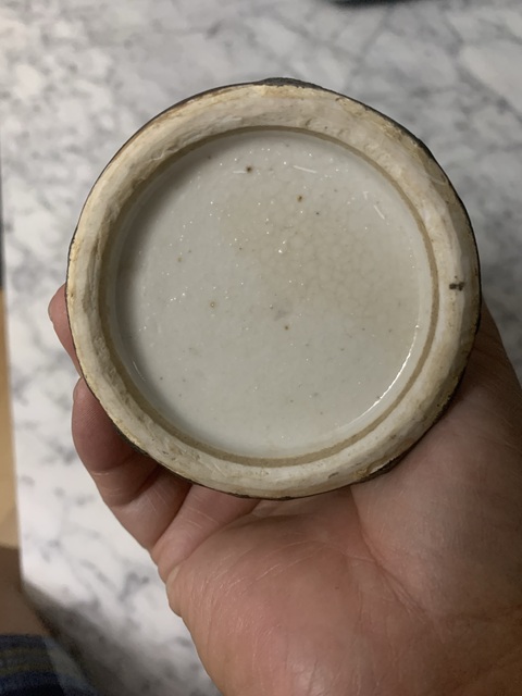 古玩陶瓷三陽開泰觀音瓶真品鑒賞圖