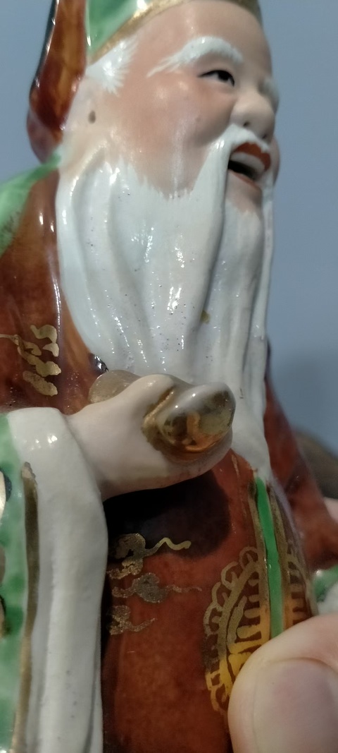 古玩陶瓷粉彩造像真品鑒賞圖