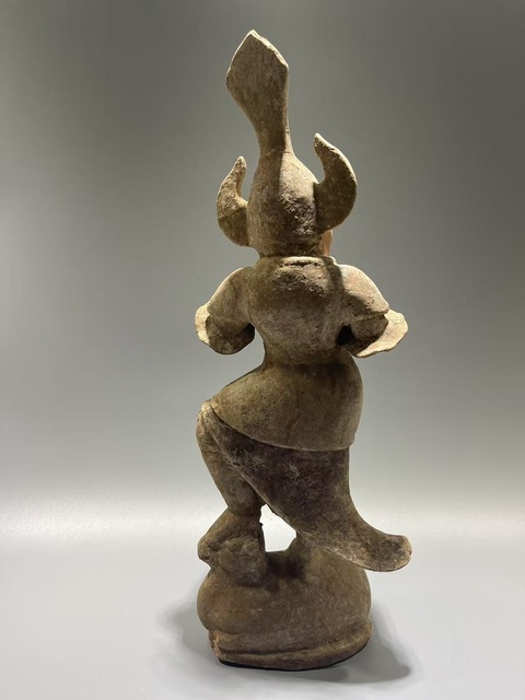 古玩陶瓷唐·彩繪天王真品鑒賞圖