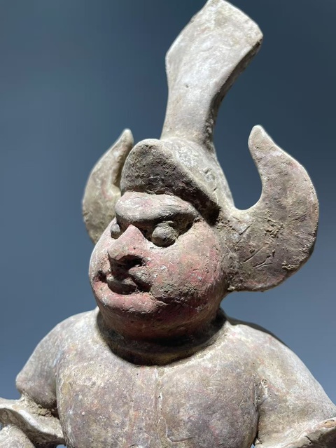 古玩陶瓷唐·彩繪天王真品鑒賞圖