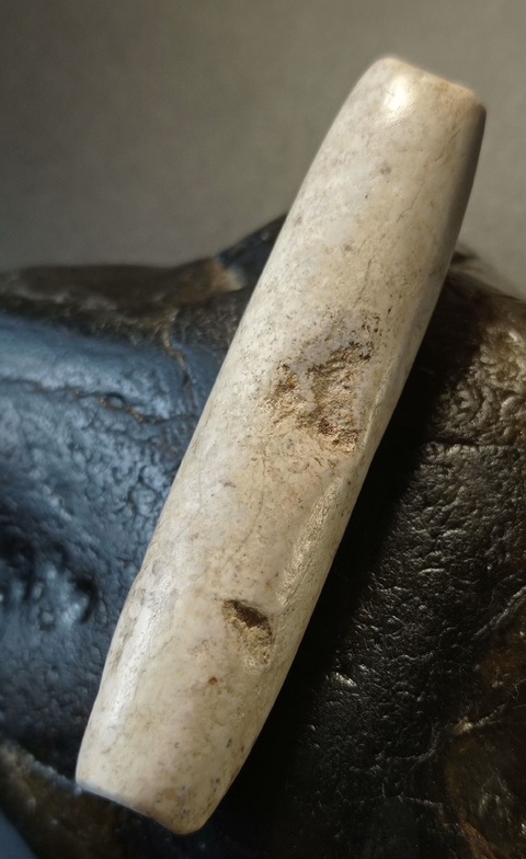 古玩玉器仿古玉管真品鑒賞圖