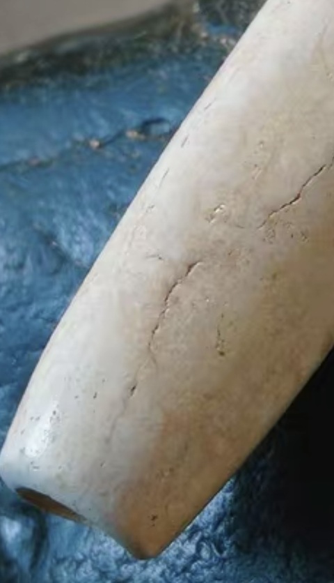 古玩玉器仿古玉管真品鑒賞圖