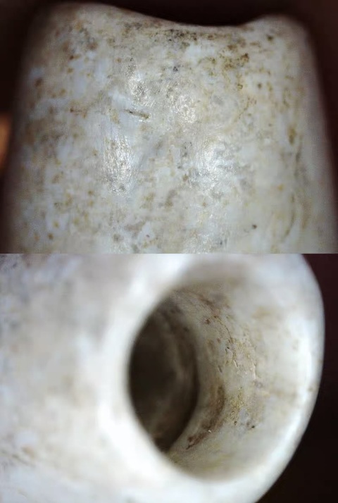 古玩玉器仿古玉管真品鑒賞圖