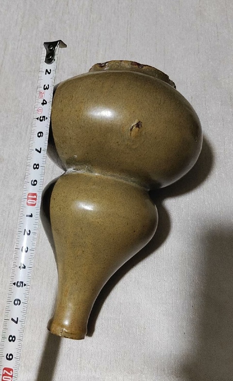 古玩陶瓷茶葉末釉葫蘆瓶真品鑒賞圖