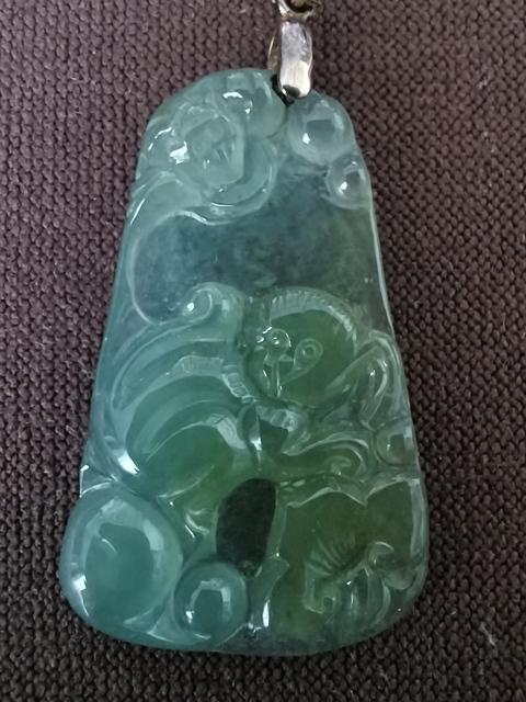 古玩玉器天然翡翠雕件真品鑒賞圖