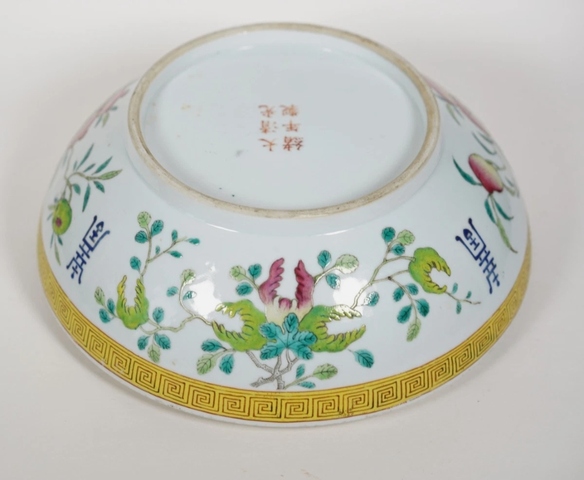 古玩陶瓷清光緒青花福壽三多紋大蓋盒真品鑒賞圖