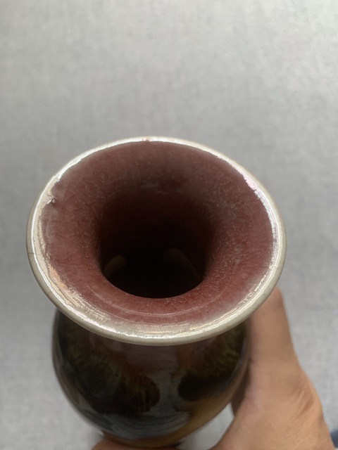 古玩陶瓷三陽開泰窯變釉紋瓶拍賣,當前價格4980元