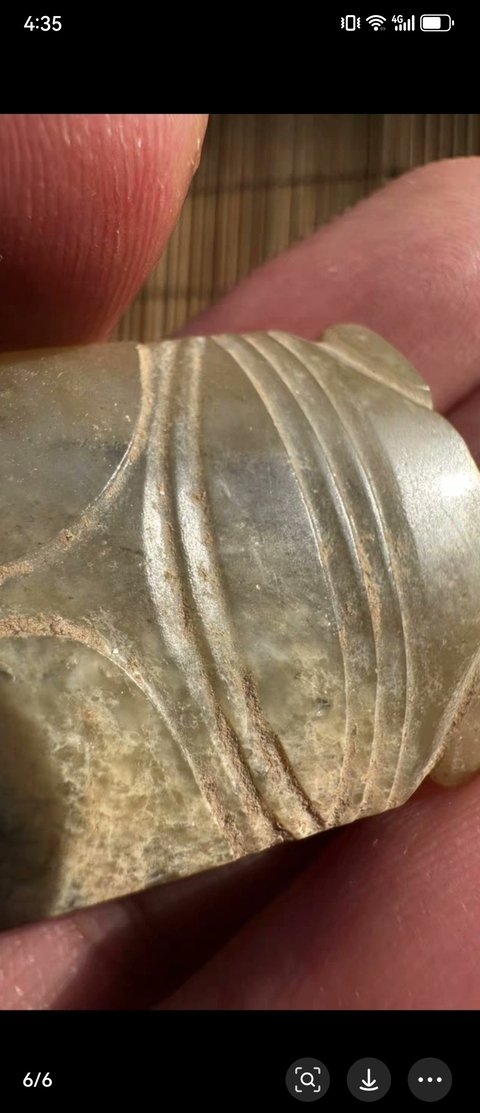 古玩玉器仿古玉蟬真品鑒賞圖