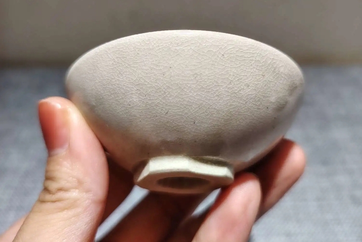 古玩陶瓷日本大正清水燒茶盞真品鑒賞圖