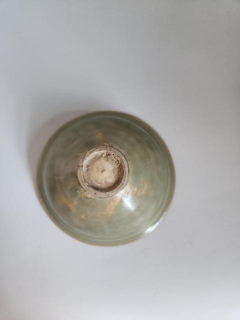 古玩陶瓷耀州窯童子戲蓮盞真品鑒賞圖