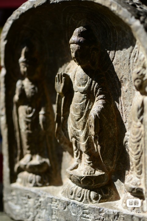 古玩雜項一佛二菩薩三尊像真品鑒賞圖