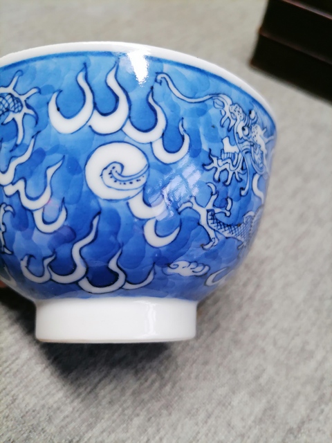 古玩陶瓷青花青花杯真品鑒賞圖
