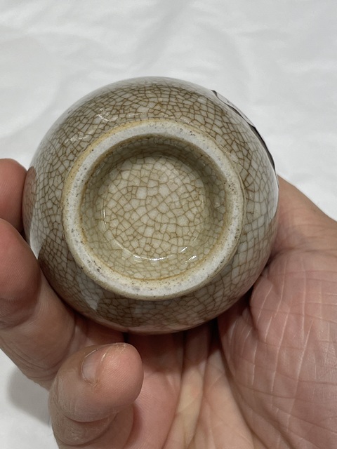 古玩陶瓷哥釉瓶真品鑒賞圖