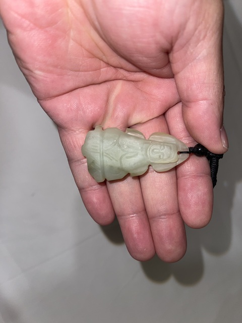 古玩玉器觀音真品鑒賞圖
