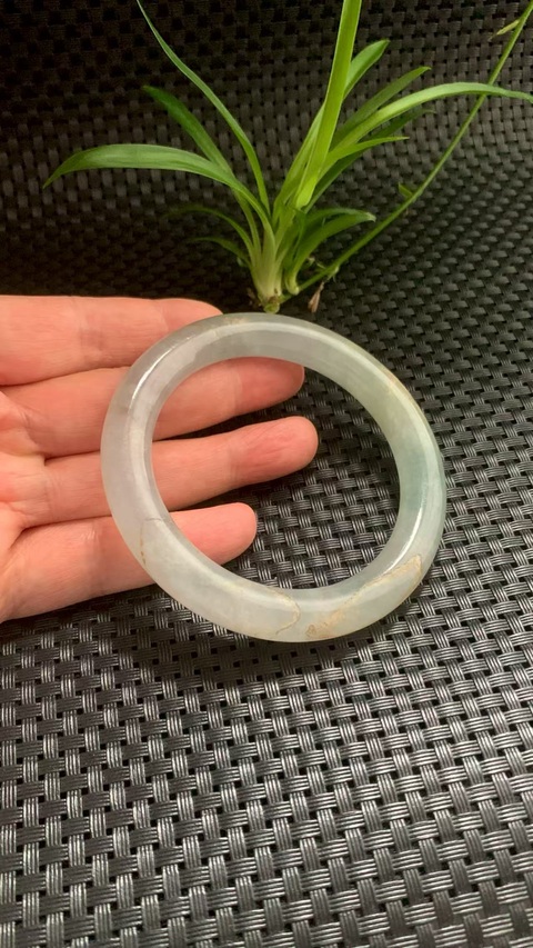 古玩玉器天然翡翠手鐲真品鑒賞圖