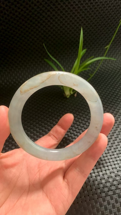 古玩玉器天然翡翠手鐲真品鑒賞圖