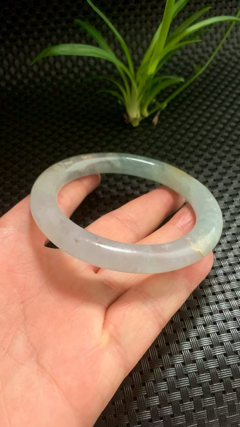 古玩玉器天然翡翠手鐲真品鑒賞圖