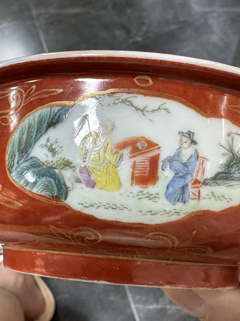 古玩陶瓷人物紋碗真品鑒賞圖