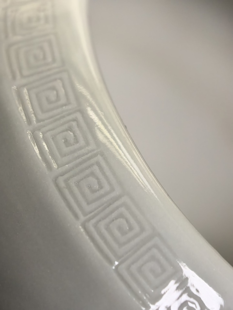 古玩陶瓷白釉水盂真品鑒賞圖