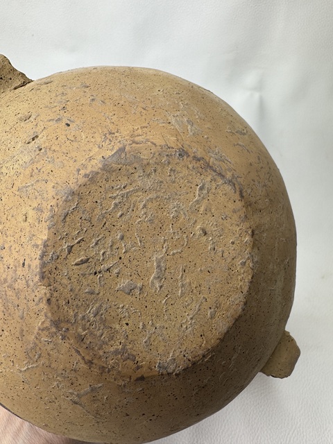 古玩陶瓷馬家窯文化·馬廠類型折線回紋雙耳壺拍賣,當前價格894元