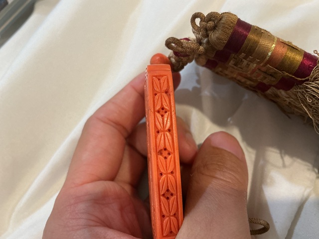 古玩雜項紅珊瑚佩真品鑒賞圖