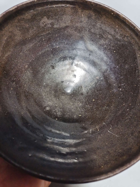 古玩陶瓷磁州窯褐釉大碗真品鑒賞圖