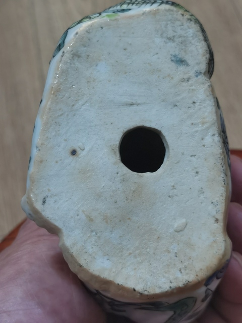 古玩陶瓷粉彩彌勒佛坐像真品鑒賞圖
