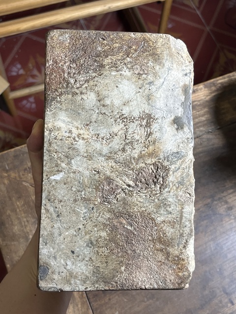 古玩陶瓷漢磚改硯臺真品鑒賞圖
