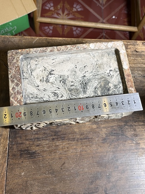 古玩陶瓷漢磚改硯臺真品鑒賞圖