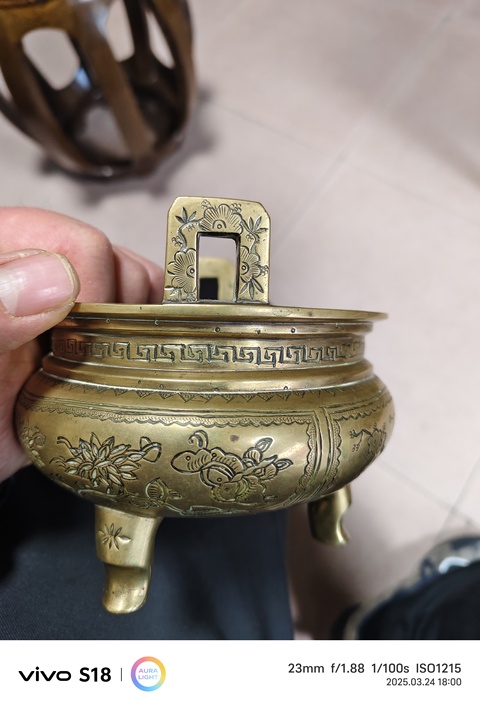 古玩銅器銅爐真品鑒賞圖