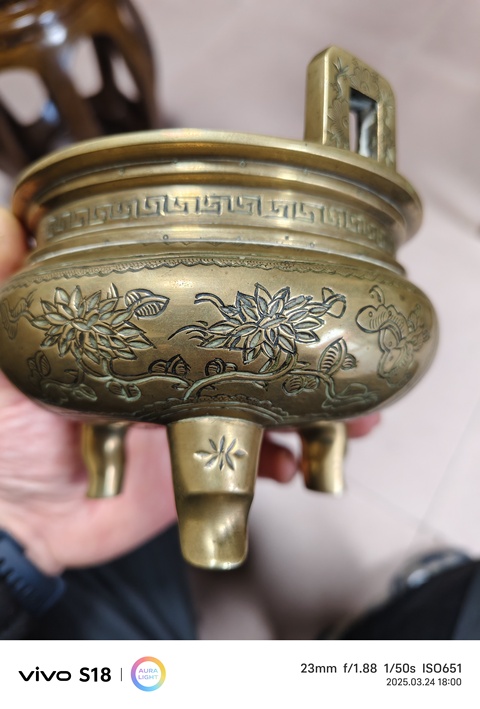 古玩銅器銅爐真品鑒賞圖
