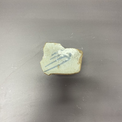 古玩陶瓷青花火焰紋竹節柄高足杯標本真品鑒賞圖