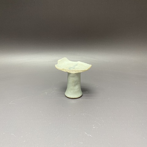 古玩陶瓷壽字吉語紋青花高足杯標本真品鑒賞圖