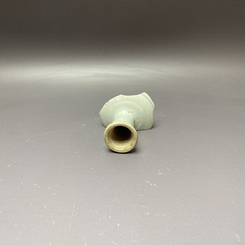 古玩陶瓷壽字吉語紋青花高足杯標本真品鑒賞圖