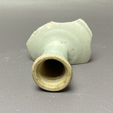 古玩陶瓷壽字吉語紋青花高足杯標本真品鑒賞圖