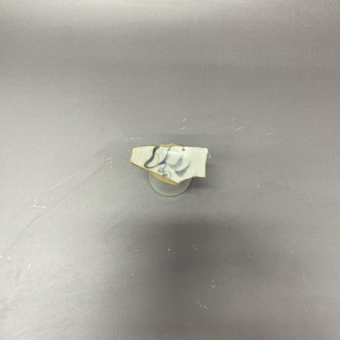 古玩陶瓷火焰紋青花高足杯標本真品鑒賞圖