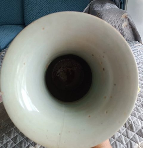 古玩陶瓷花卉紋粉彩瓶真品鑒賞圖