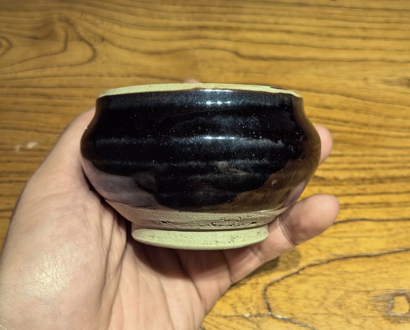 古玩陶瓷元燕川窯黑釉茶入拍賣,當前價格68元