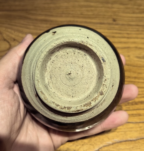 古玩陶瓷元燕川窯黑釉茶入拍賣,當前價格68元