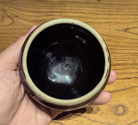 古玩陶瓷元燕川窯黑釉茶入拍賣,當前價格68元